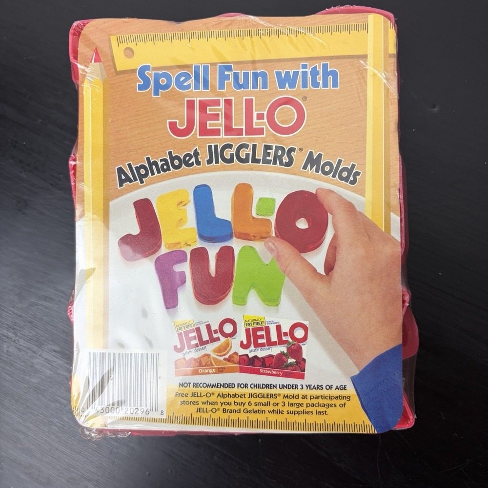 Vintage Jello Alphabet Jigglers 26 Letter Jiggler Molds New In‎ Package
